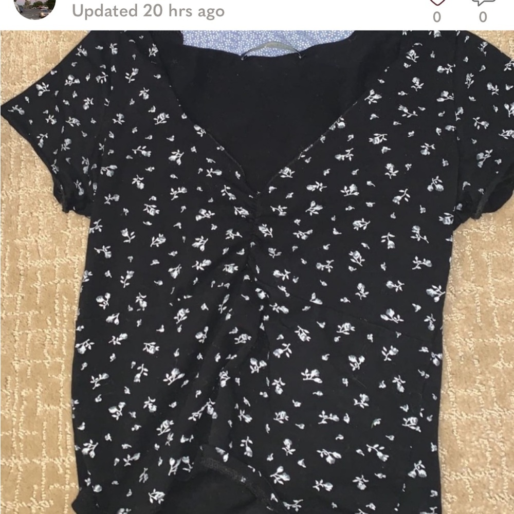 SOLD - black gina top and purple sweatpants